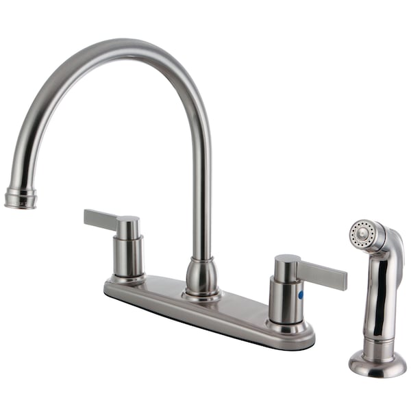 Nuvofusion FB2798NDLSP 8-Inch Centerset Kitchen Faucet with Sprayer FB2798NDLSP - main